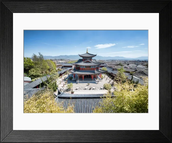 Framed Print : Mu Residence (Mufu Wood Mansion) and traditional architecture in Old Town area of Lijiang, UNESCO World Heritage Site, Lijiang, Yunnan, China, Asia Framed Print : Mu Residence (Mufu Wood Mansion) and traditional architecture in Old Town area of Lijiang, UNESCO World Heritage Site, Lijiang, Yunnan, China, Asia