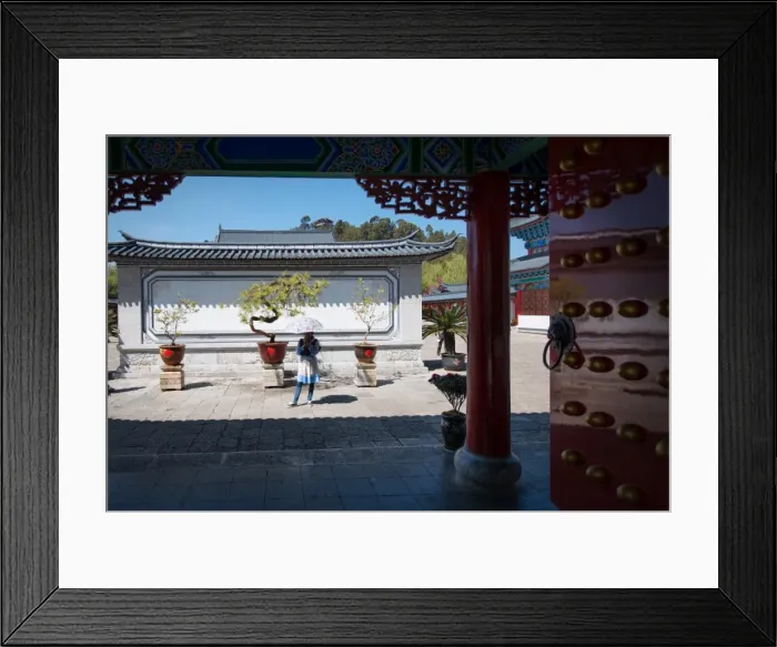 Framed Print : Main entrance of Mufu complex, Lijiang, Yunnan, China, Asia Framed Print : Main entrance of Mufu complex, Lijiang, Yunnan, China, Asia