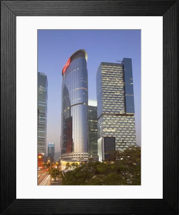 Framed Print : Entreprise Square Three at dusk, Kowloon Bay, Kowloon, Hong Kong, China, Asia Framed Print : Entreprise Square Three at dusk, Kowloon Bay, Kowloon, Hong Kong, China, Asia