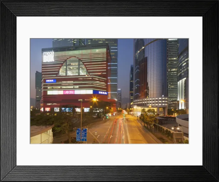 Framed Print : Megabox shopping mall and Entreprise Square Three at dusk, Kowloon Bay, Kowloon, Hong Kong, China, Asia Framed Print : Megabox shopping mall and Entreprise Square Three at dusk, Kowloon Bay, Kowloon, Hong Kong, China, Asia