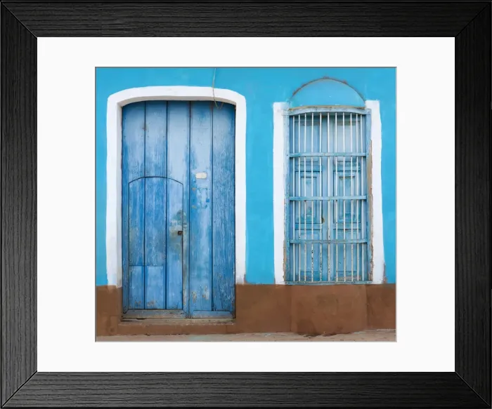 Framed Print : Detail of colourful painted colonial house, Trinidad, UNESCO World Heritage Site, Sancti Spiritus, Cuba, West Indies, Caribbean, Central America Framed Print : Detail of colourful painted colonial house, Trinidad, UNESCO World Heritage Site, Sancti Spiritus, Cuba, West Indies, Caribbean, Central America