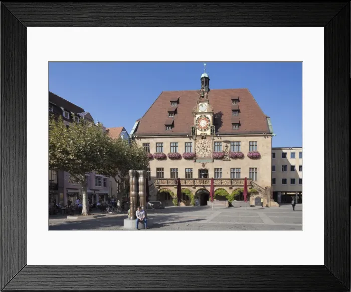 Framed Print : Town Hall with astronomical clock, Market Place, Heilbronn, Baden Wurttemberg, Germany, Europe Framed Print : Town Hall with astronomical clock, Market Place, Heilbronn, Baden Wurttemberg, Germany, Europe