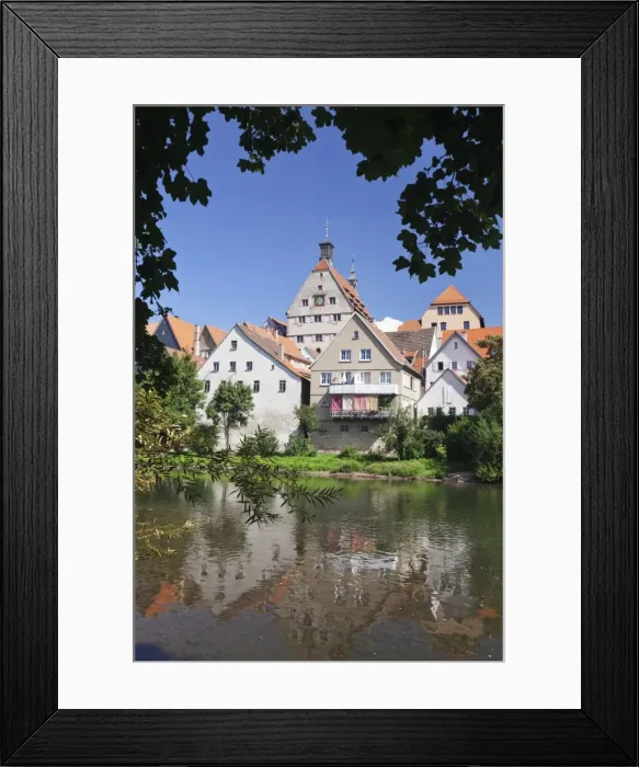 Framed Print : View over River Enz at the Old Town with Town Hall, Besigheim, Ludwigsburg District, Baden Wurttemberg, Germany, Europe Framed Print : View over River Enz at the Old Town with Town Hall, Besigheim, Ludwigsburg District, Baden Wurttemberg, Germany, Europe