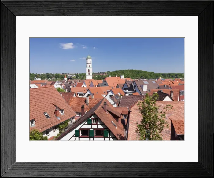 Framed Print : Old town and St. Martin church, Biberach an der Riss, Upper Swabia, Baden Wurttemberg, Germany, Europe Framed Print : Old town and St. Martin church, Biberach an der Riss, Upper Swabia, Baden Wurttemberg, Germany, Europe