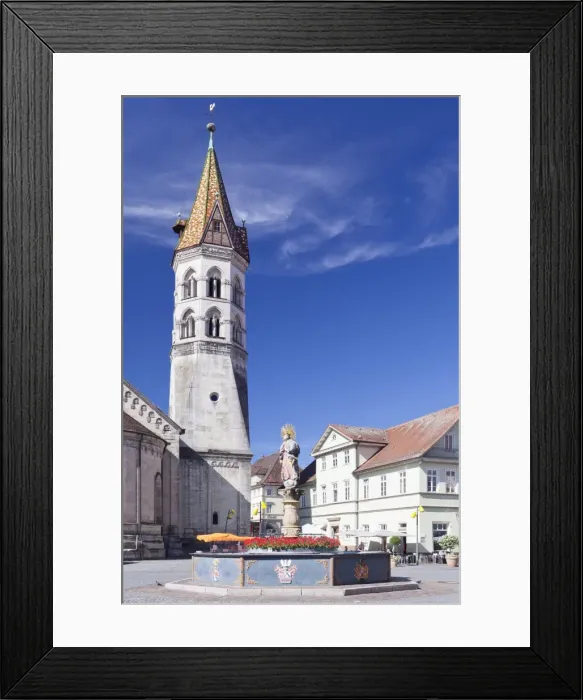 Framed Print : Johanneskirche Church, Marienbrunnen Fountain, Market Place Schwabisch Gmund, Baden Wurttemberg, Germany, Europe Framed Print : Johanneskirche Church, Marienbrunnen Fountain, Market Place Schwabisch Gmund, Baden Wurttemberg, Germany, Europe