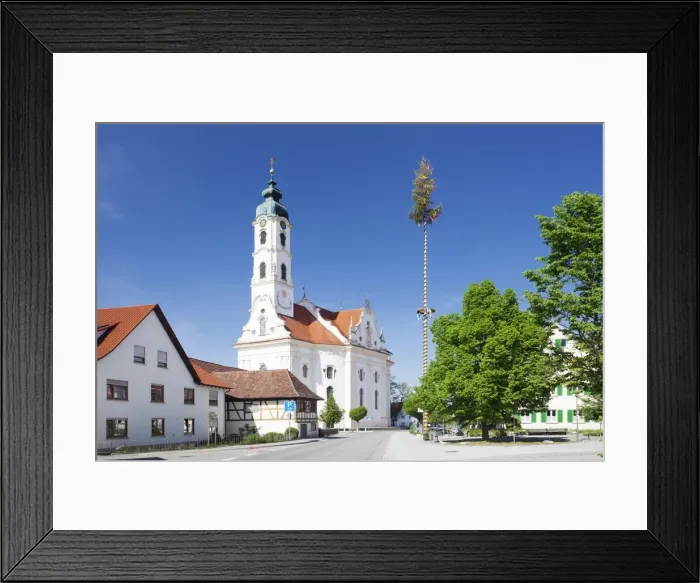 Framed Print : St. Peter and Paul Church, Steinhausen, Upper Swabia, Baden Wurttemberg, Germany, Europe Framed Print : St. Peter and Paul Church, Steinhausen, Upper Swabia, Baden Wurttemberg, Germany, Europe