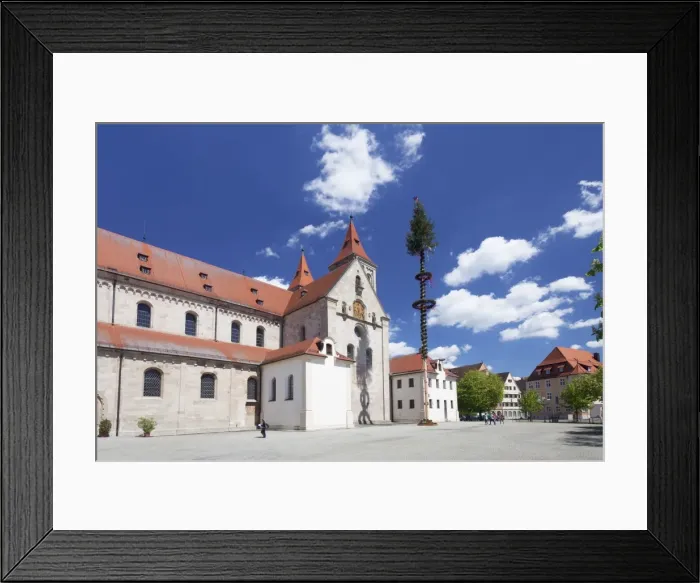 Framed Print : Sankt Veit Basilica, Market Place, Ellwangen, Baden Wurttemberg, Germany, Europe Framed Print : Sankt Veit Basilica, Market Place, Ellwangen, Baden Wurttemberg, Germany, Europe