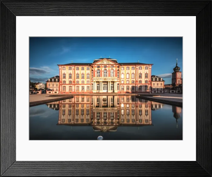 Framed Print : Reflections at Castle Bruchsal, Baden-Wurttemberg, Germany, Europe Framed Print : Reflections at Castle Bruchsal, Baden-Wurttemberg, Germany, Europe