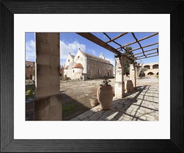 Framed Print : Moni Arkadi Monastery, Crete, Greek Islands, Greece, Europe Framed Print : Moni Arkadi Monastery, Crete, Greek Islands, Greece, Europe