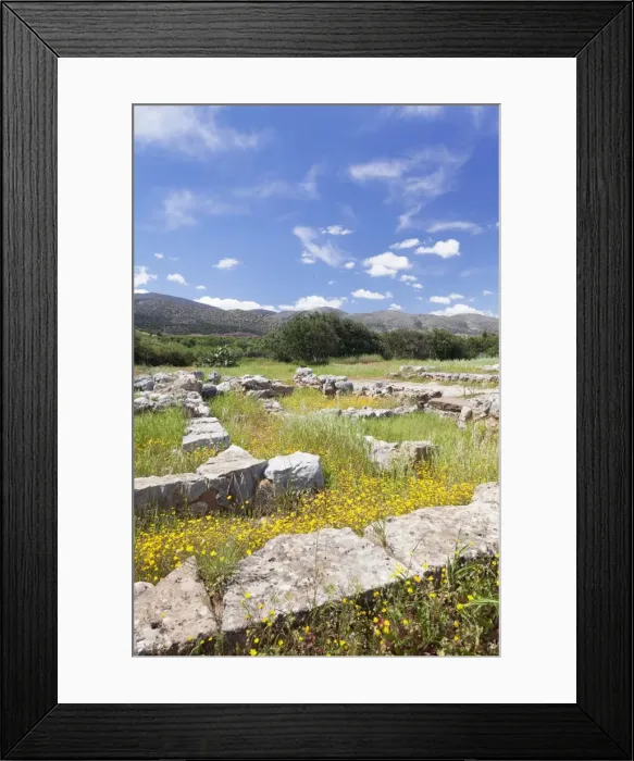 Framed Print : Minoian Palace, excavation site, Malia, Heraklion, Crete Island, Crete, Greece Framed Print : Minoian Palace, excavation site, Malia, Heraklion, Crete Island, Crete, Greece