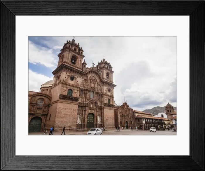 Framed Print : View over Iglesia de la Compania de Jesus church on Plaza de Armas, Cuzco, UNESCO World Heritage Site, Peru, South America Framed Print : View over Iglesia de la Compania de Jesus church on Plaza de Armas, Cuzco, UNESCO World Heritage Site, Peru, South America
