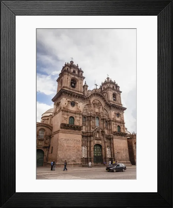 Framed Print : View over Iglesia de la Compania de Jesus church on Plaza de Armas, Cuzco, UNESCO World Heritage Site, Peru, South America Framed Print : View over Iglesia de la Compania de Jesus church on Plaza de Armas, Cuzco, UNESCO World Heritage Site, Peru, South America