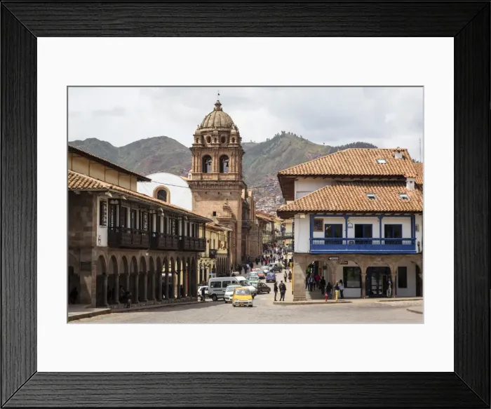 Framed Print : View over Convento y Templo La Merced church, Cuzco, UNESCO World Heritage Site, Peru, South America Framed Print : View over Convento y Templo La Merced church, Cuzco, UNESCO World Heritage Site, Peru, South America