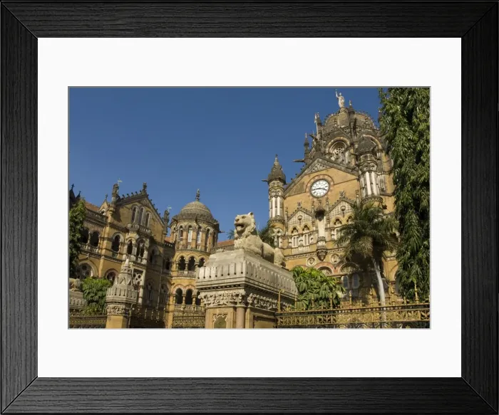Framed Print : The Victorian frontage of VT (Victoria Terminus) (Chhatrapati Shivaji Terminus), UNESCO World Heritage Site, Mumbai, India, Asia ) Framed Print : The Victorian frontage of VT (Victoria Terminus) (Chhatrapati Shivaji Terminus), UNESCO World Heritage Site, Mumbai, India, Asia )