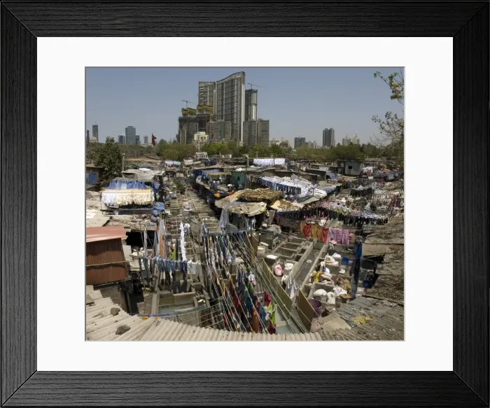Framed Print : Dhobi Ghat, the main city laundries at Mahalaxmi, Mumbai, India, Asia Framed Print : Dhobi Ghat, the main city laundries at Mahalaxmi, Mumbai, India, Asia