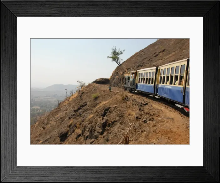 Framed Print : The toy train that climbs from Neral to the road-less Matheran plateau, Matheran, Maharashtra, India, Asia Framed Print : The toy train that climbs from Neral to the road-less Matheran plateau, Matheran, Maharashtra, India, Asia