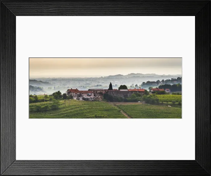 Framed Print : Farm house and vineyards near Dobrovo, Goriska Brda (Gorizia Hills), Slovenia, Europe Framed Print : Farm house and vineyards near Dobrovo, Goriska Brda (Gorizia Hills), Slovenia, Europe