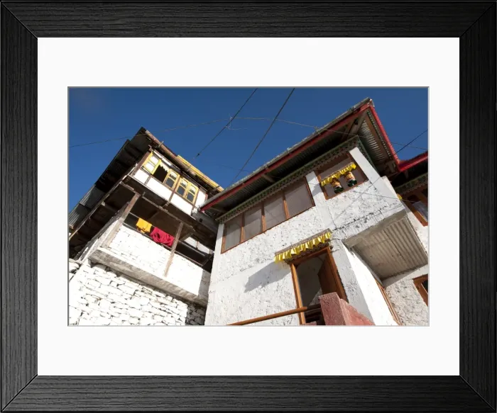 Framed Print : Tawang Buddhist monastery in early morning sunshine, Tawang, Arunachal Pradesh, India, Asia