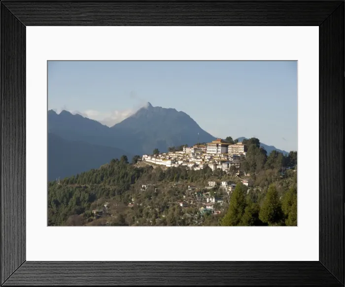 Framed Print : Tawang Buddhist monastery, Himalayan hills beyond, Tawang, Arunachal Pradesh, India, Asia Framed Print : Tawang Buddhist monastery, Himalayan hills beyond, Tawang, Arunachal Pradesh, India, Asia