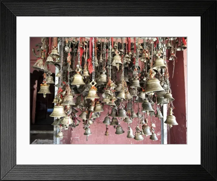 Framed Print : Hindu bells, rung by devotees as an invocation to the deities to hear their prayers, Sivadol Mandir, Sivasagar, Assam, India, Asia Framed Print : Hindu bells, rung by devotees as an invocation to the deities to hear their prayers, Sivadol Mandir, Sivasagar, Assam, India, Asia