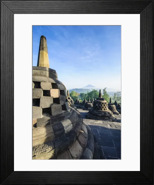 Framed Print : Early morning light at the temple complex of Borobodur, UNESCO World Heritage Site, Java, Indonesia, Southeast Asia, Asia Framed Print : Early morning light at the temple complex of Borobodur, UNESCO World Heritage Site, Java, Indonesia, Southeast Asia, Asia