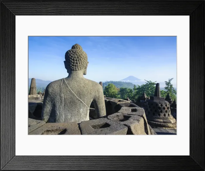 Framed Print : Buddha sitting in a stupha in the temple complex of Borobodur, UNESCO World Heritage Site, Java, Indonesia, Southeast Asia, Asia Framed Print : Buddha sitting in a stupha in the temple complex of Borobodur, UNESCO World Heritage Site, Java, Indonesia, Southeast Asia, Asia