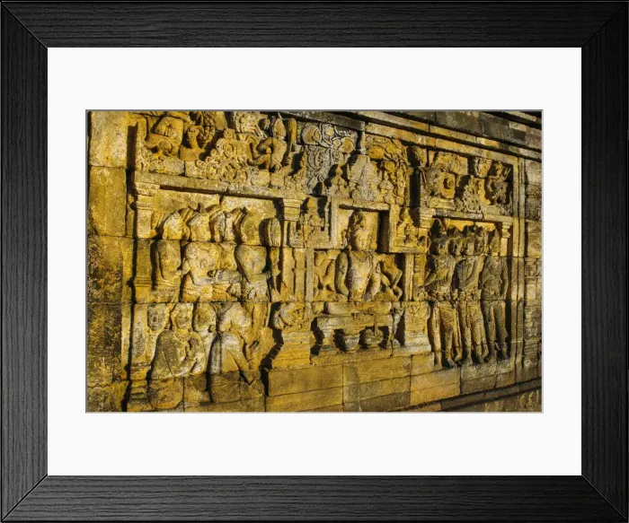 Framed Print : Buddha reliefs in the temple complex of Borobodur, UNESCO World Heritage Site, Java, Indonesia, Southeast Asia, Asia Framed Print : Buddha reliefs in the temple complex of Borobodur, UNESCO World Heritage Site, Java, Indonesia, Southeast Asia, Asia