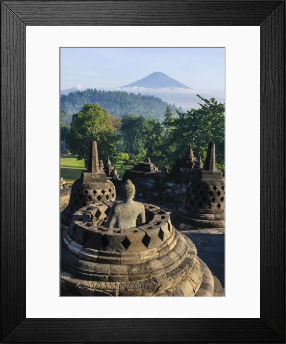 Framed Print : Early morning light at the stupas of the temple complex of Borobodur, UNESCO World Heritage Site, Java, Indonesia, Southeast Asia, Asia Framed Print : Early morning light at the stupas of the temple complex of Borobodur, UNESCO World Heritage Site, Java, Indonesia, Southeast Asia, Asia