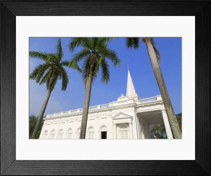 Framed Print : St. Georges Church, Georgetown, Penang Island, Malaysia, Southeast Asia, Asia