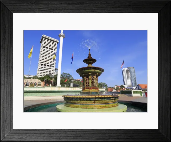 Framed Print : Merdeka Square Fountain, Kuala Lumpur, Malaysia, Southeast Asia, Asia Framed Print : Merdeka Square Fountain, Kuala Lumpur, Malaysia, Southeast Asia, Asia