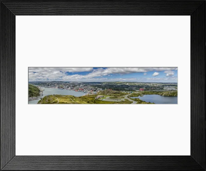 Framed Print : Panoramic view of St. Johns Harbour and downtown area, St. Johns, Newfoundland, Canada, North America Framed Print : Panoramic view of St. Johns Harbour and downtown area, St. Johns, Newfoundland, Canada, North America