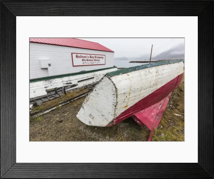 Framed Print : Hudson Bay Company whaling station in Pangnirtung, Nunavut, Canada, North America Framed Print : Hudson Bay Company whaling station in Pangnirtung, Nunavut, Canada, North America