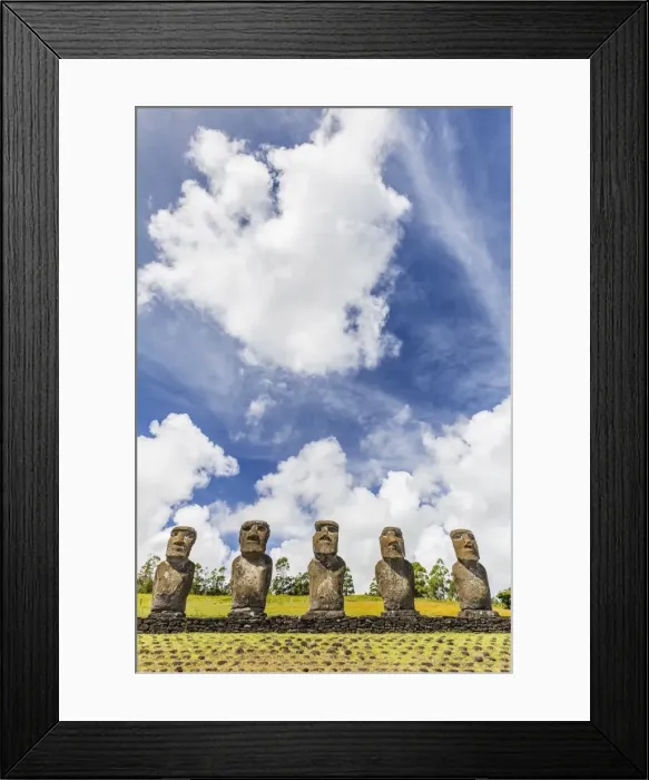 Framed Print : Moai at Ahu Akivi, the first restored altar, Rapa Nui National Park, UNESCO World Heritage Site, Easter Island (Isla de Pascua), Chile, South America Framed Print : Moai at Ahu Akivi, the first restored altar, Rapa Nui National Park, UNESCO World Heritage Site, Easter Island (Isla de Pascua), Chile, South America