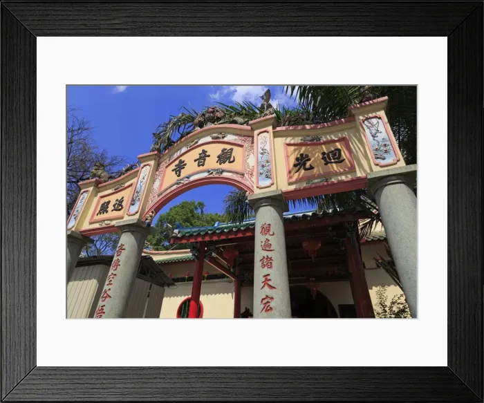 Framed Print : Guan Yin Chinese Temple, Chinatown, Kuala Lumpur, Malaysia, Southeast Asia, Asia