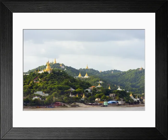 Framed Print : Sagaing Hill stupas, Mandalay, Myanmar (Burma), Asia Framed Print : Sagaing Hill stupas, Mandalay, Myanmar (Burma), Asia