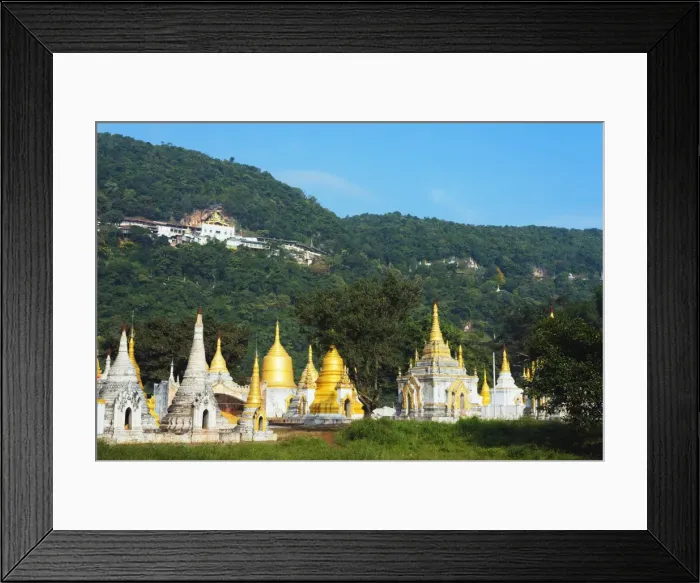 Framed Print : Nget Pyaw Taw Pagoda below entrance to Shwe Oo Min Natural Cave Pagoda, Pindaya, Myanmar (Burma), Asia Framed Print : Nget Pyaw Taw Pagoda below entrance to Shwe Oo Min Natural Cave Pagoda, Pindaya, Myanmar (Burma), Asia