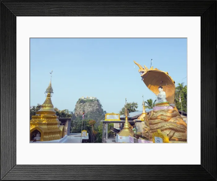 Framed Print : Buddhist temple on Popa Taung Kalat, Mount Popa, Myanmar (Burma), Asia Framed Print : Buddhist temple on Popa Taung Kalat, Mount Popa, Myanmar (Burma), Asia