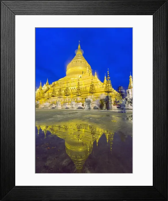 Framed Print : Shwezigon Paya, Bagan (Pagan), Myanmar (Burma), Asia Framed Print : Shwezigon Paya, Bagan (Pagan), Myanmar (Burma), Asia