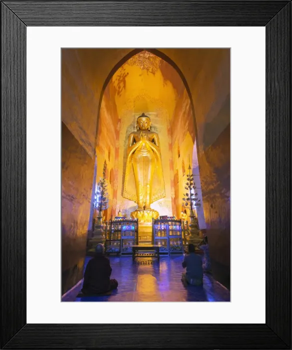Framed Print : Buddha statue, Ananda temple, Bagan (Pagan), Myanmar (Burma), Asia Framed Print : Buddha statue, Ananda temple, Bagan (Pagan), Myanmar (Burma), Asia