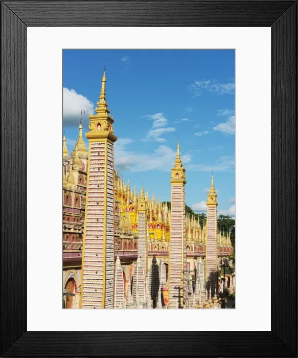 Framed Print : Thanboddhay Paya temple, Monywa, Myanmar (Burma), Asia