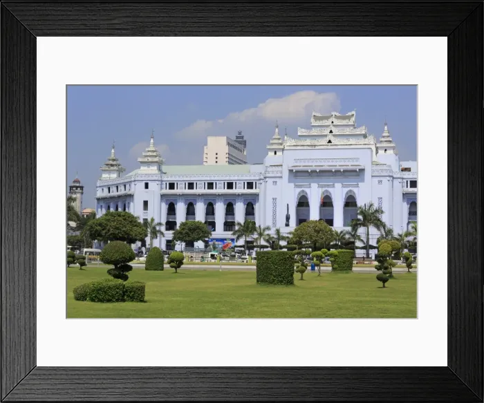 Framed Print : Yangon City Hall, Yangon (Rangoon), Myanmar (Burma), Asia Framed Print : Yangon City Hall, Yangon (Rangoon), Myanmar (Burma), Asia