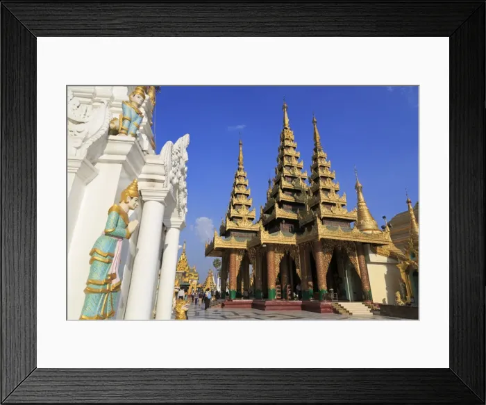 Framed Print : Shwedagon Pagoda, Yangon (Rangoon), Myanmar (Burma), Asia Framed Print : Shwedagon Pagoda, Yangon (Rangoon), Myanmar (Burma), Asia