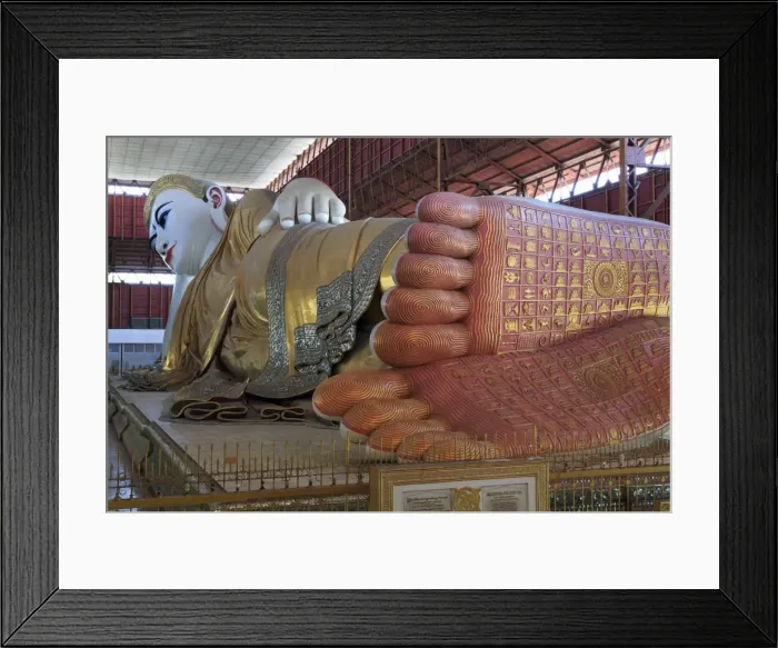 Framed Print : Chauk Htat Kyi Reclining Buddha, Yangon (Rangoon), Myanmar (Burma), Asia Framed Print : Chauk Htat Kyi Reclining Buddha, Yangon (Rangoon), Myanmar (Burma), Asia