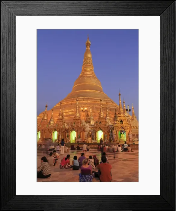 Framed Print : Shwedagon Pagoda, Yangon (Rangoon), Myanmar (Burma), Asia Framed Print : Shwedagon Pagoda, Yangon (Rangoon), Myanmar (Burma), Asia