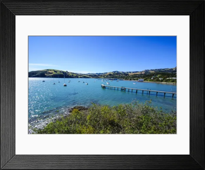 Framed Print : Little boats in the Akaroa harbour, Banks Peninsula, Canterbury, South Island, New Zealand, Pacific Framed Print : Little boats in the Akaroa harbour, Banks Peninsula, Canterbury, South Island, New Zealand, Pacific