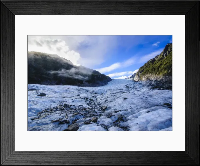 Framed Print : Fox Glacier, Westland Tai Poutini National Park, South Island, New Zealand, Pacific Framed Print : Fox Glacier, Westland Tai Poutini National Park, South Island, New Zealand, Pacific