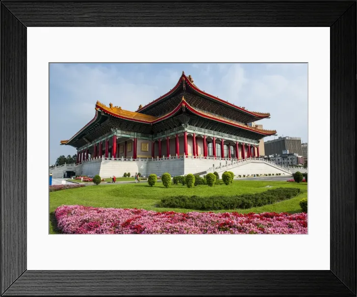 Framed Print : National theatre on the grounds of the Chiang Kai-Shek memorial hall, Taipeh, Taiwan Framed Print : National theatre on the grounds of the Chiang Kai-Shek memorial hall, Taipeh, Taiwan
