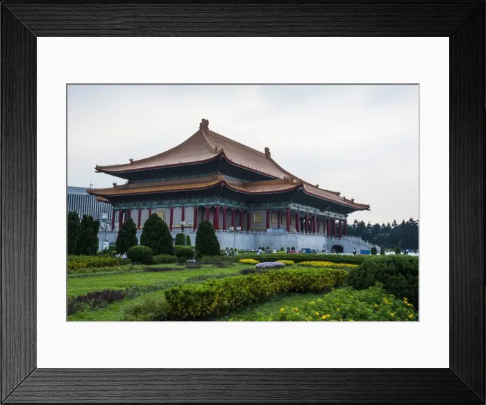 Framed Print : National theatre on the grounds of the Chiang Kai-Shek memorial hall, Taipeh, Taiwan Framed Print : National theatre on the grounds of the Chiang Kai-Shek memorial hall, Taipeh, Taiwan