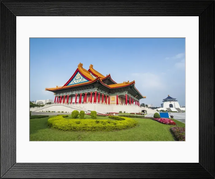 Framed Print : National concert hall on the grounds of the Chiang Kai-Shek memorial hall, Taipeh, Taiwan Framed Print : National concert hall on the grounds of the Chiang Kai-Shek memorial hall, Taipeh, Taiwan
