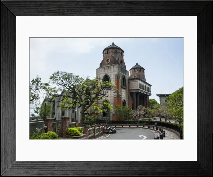 Framed Print : Oxford College in the Alethia University, Danshui, suburb of Taipeh, Taiwan, Asia Framed Print : Oxford College in the Alethia University, Danshui, suburb of Taipeh, Taiwan, Asia